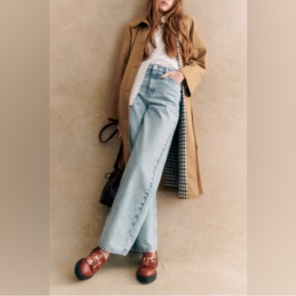 Sezane Clyde Coat Camel - Size 2 - Picture 4 of 9